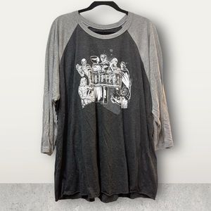 Authentic Universal Studios Monsters Baseball Tee